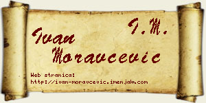 Ivan Moravčević vizit kartica